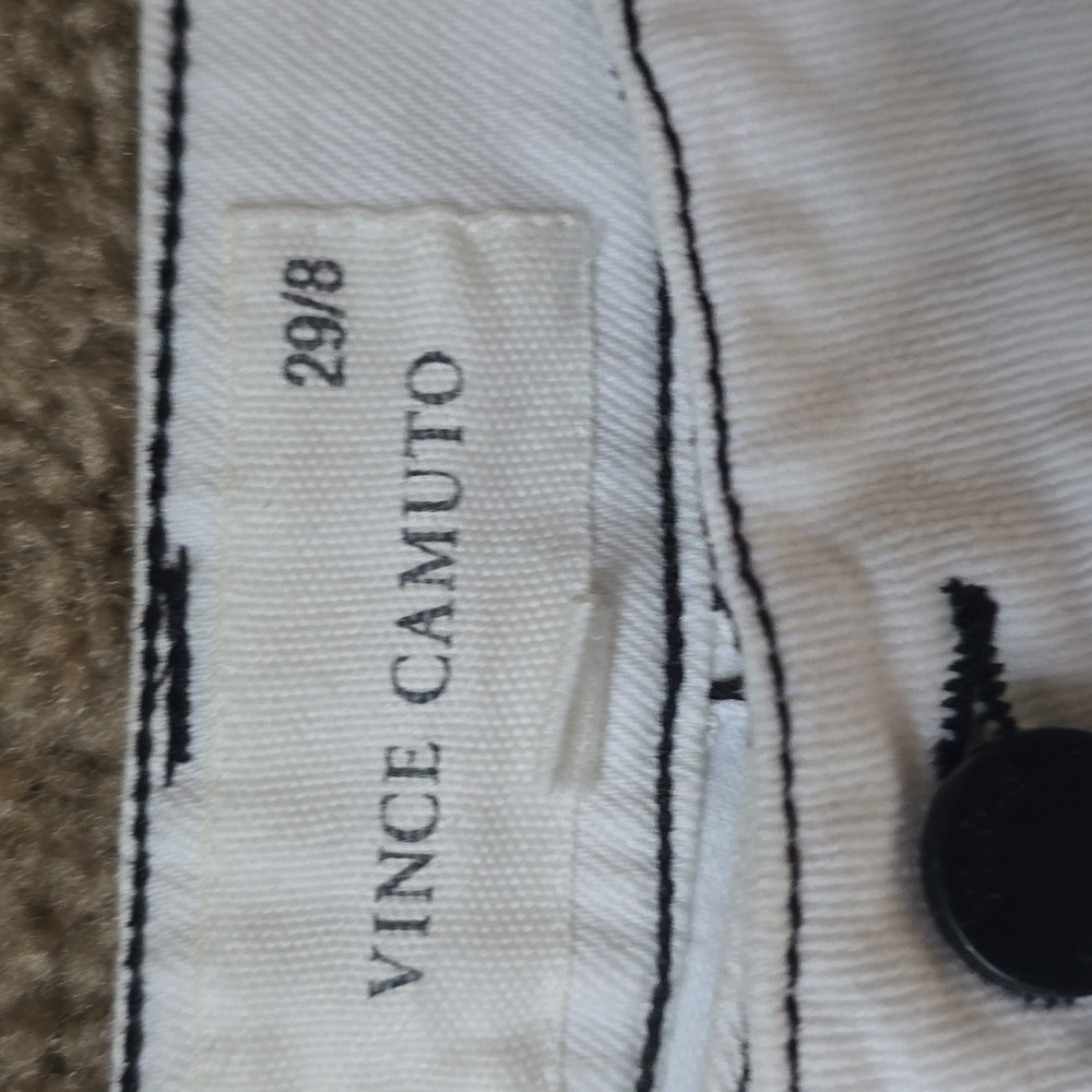 Vince Camuto White Cropped Jeans Sz. 8 - Picture 2 of 6